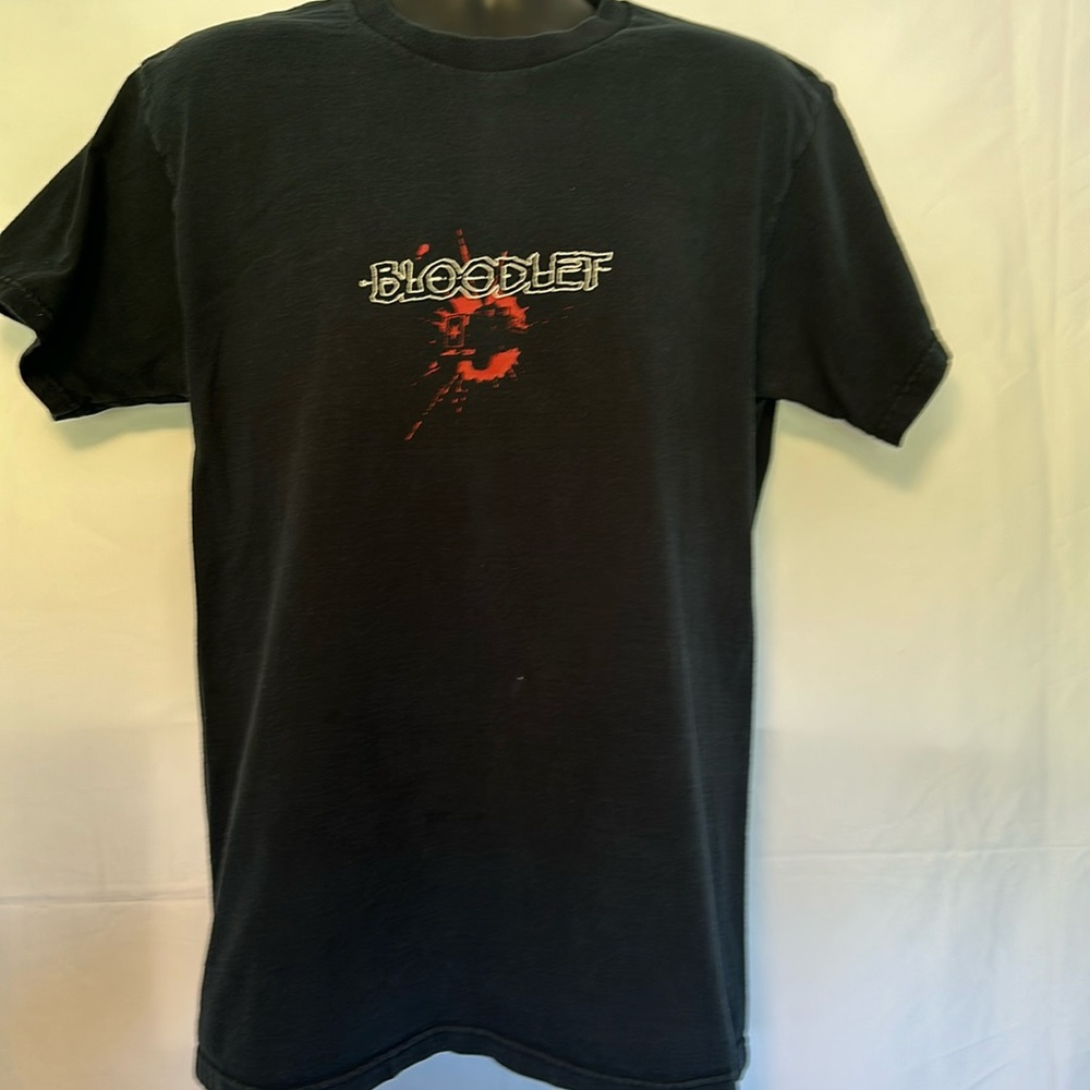 Vintage Bloodlet t-shirt hardcore metalcore evilcore sludge, Victory Records, L